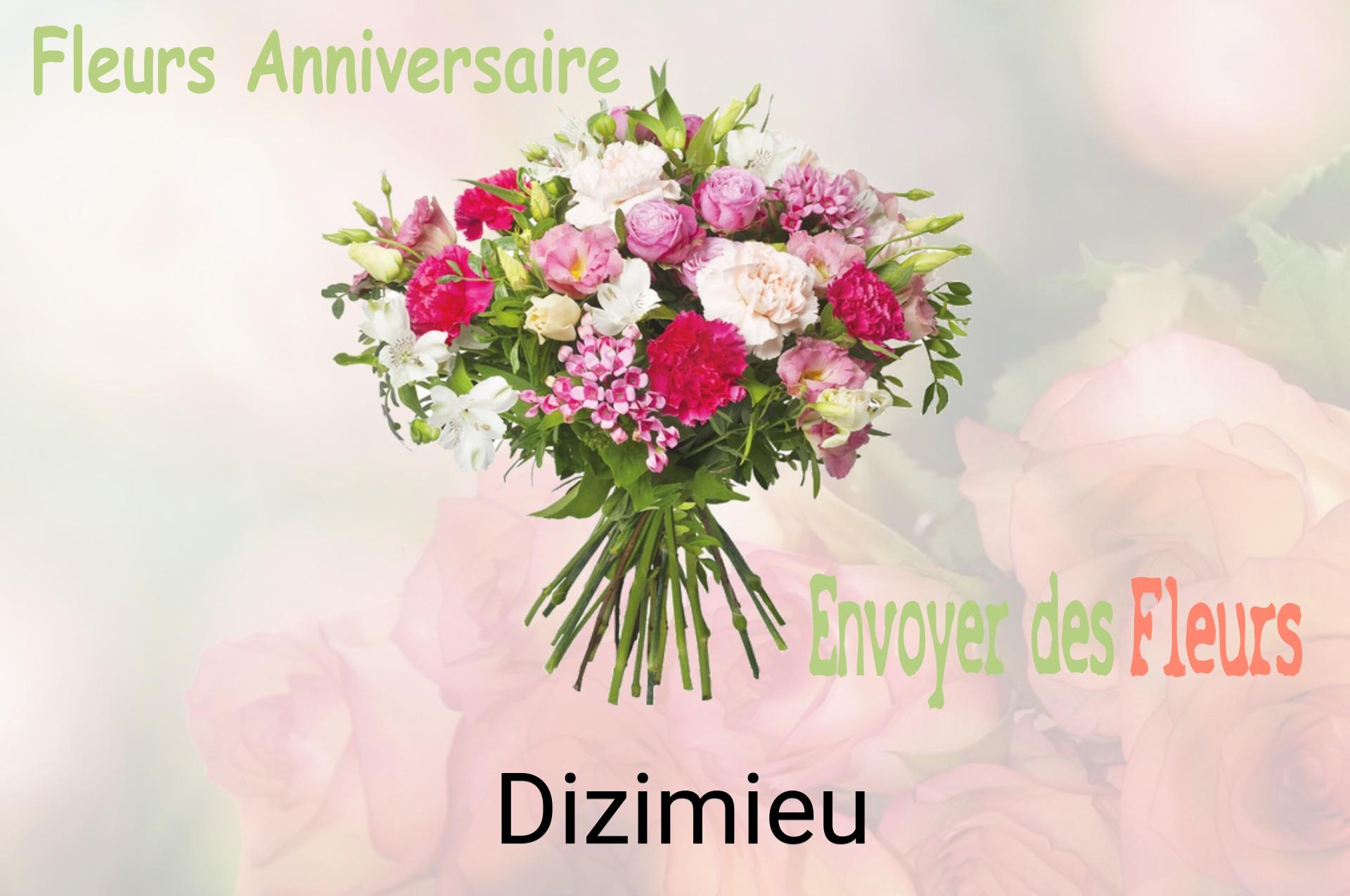 Bouquet de fleurs d’anniversaire livré à Dizimieu